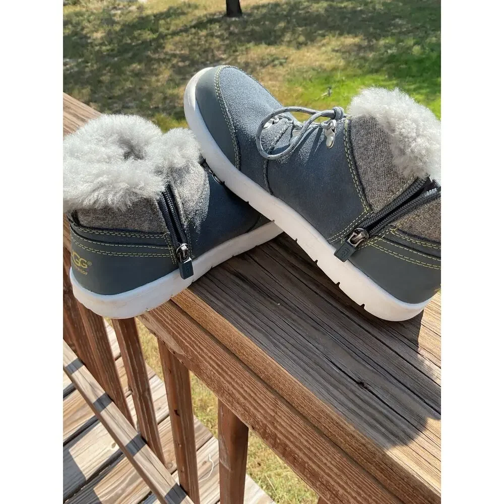 Ugg Australia Obie Kids WP Waterproof Kid's Shoes Lace Up 1018455K Size 5